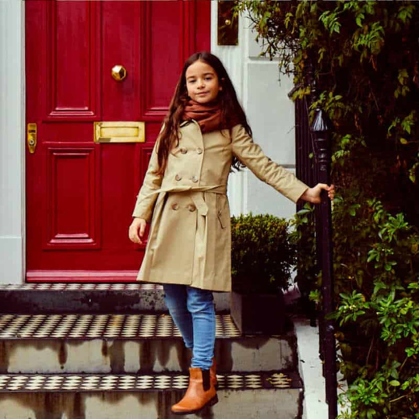 Classic Beige Bayswater Girls Trench Coat