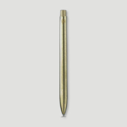 Front view of Classic Brass Pen from Ajoto - British Made Pens
