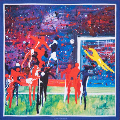 Corner Kick Silk Pocket Square