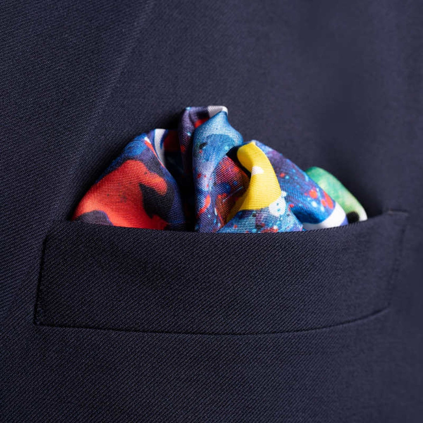 Corner Kick Silk Pocket Square