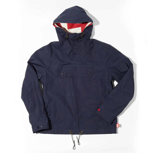 Dalton 6 Navy Blue Fully Lined Waxed Cagoule