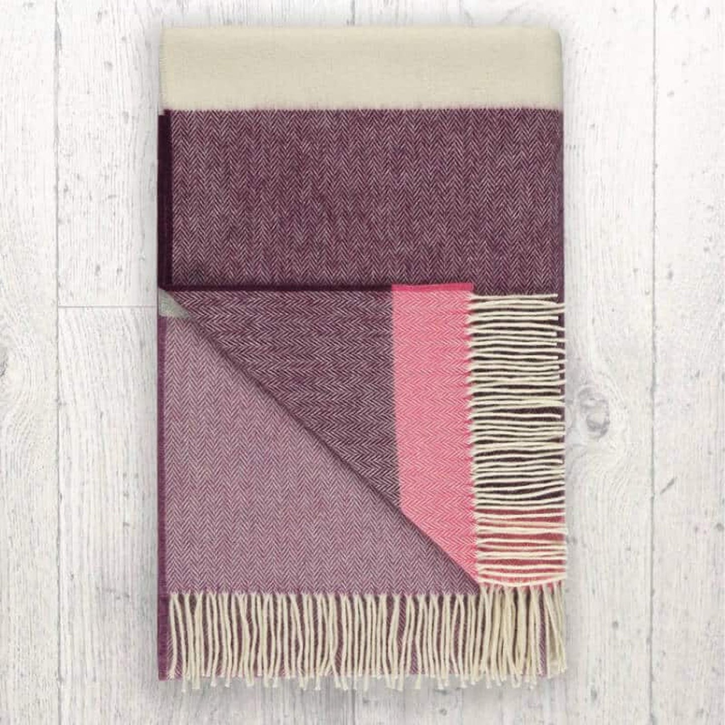 Damask Lambswool Throw