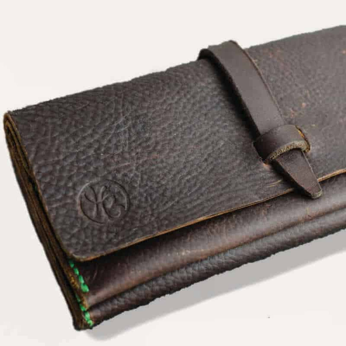 Dark Kodiak Leather Purse