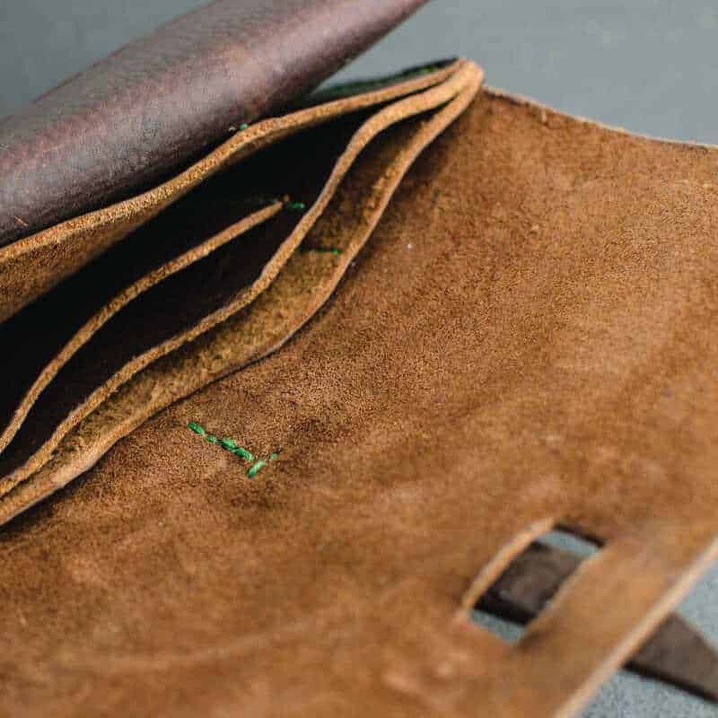 Dark Brown Kodiak Leather Purse