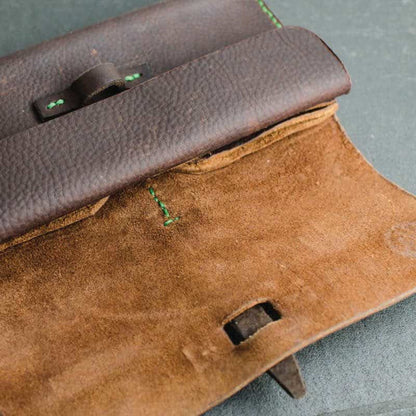 Dark Brown Kodiak Leather Purse