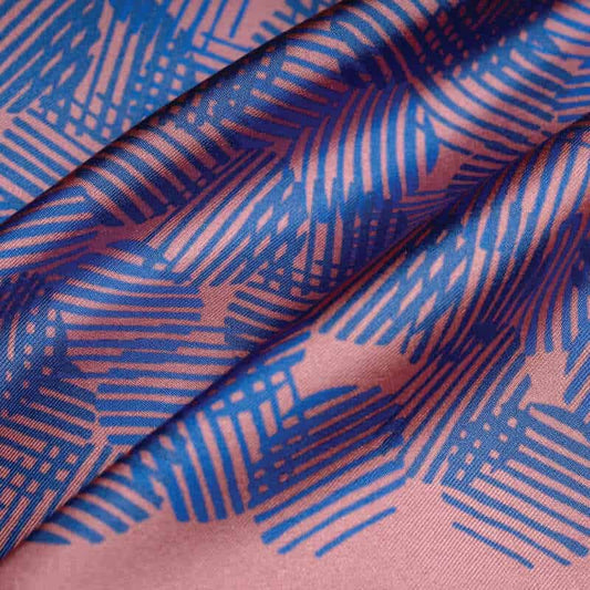 Dot Dash Silk Pocket Square - Pink