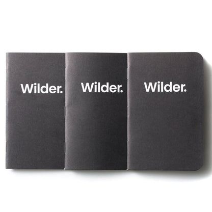 Dot-Grid Charcoal Notebooks 3-pack