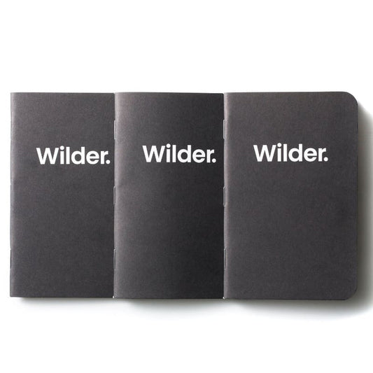 Dot-Grid Charcoal Notebooks 3-pack