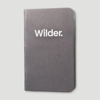 Dot-Grid Charcoal Notebooks 3-pack from Wilder Notebooks - British Made Stationery