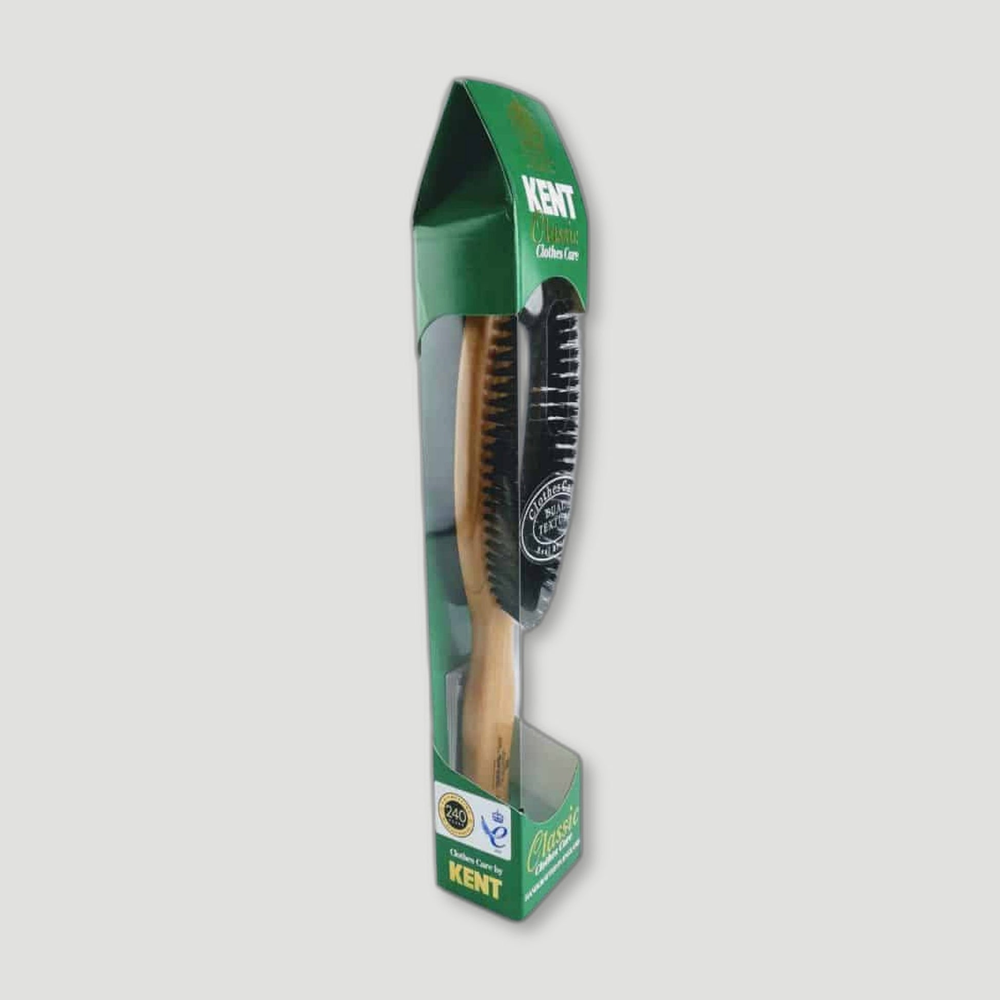Side view of Double Sided Clothes Brush from Kent Brushes - British Made Hair Brushes