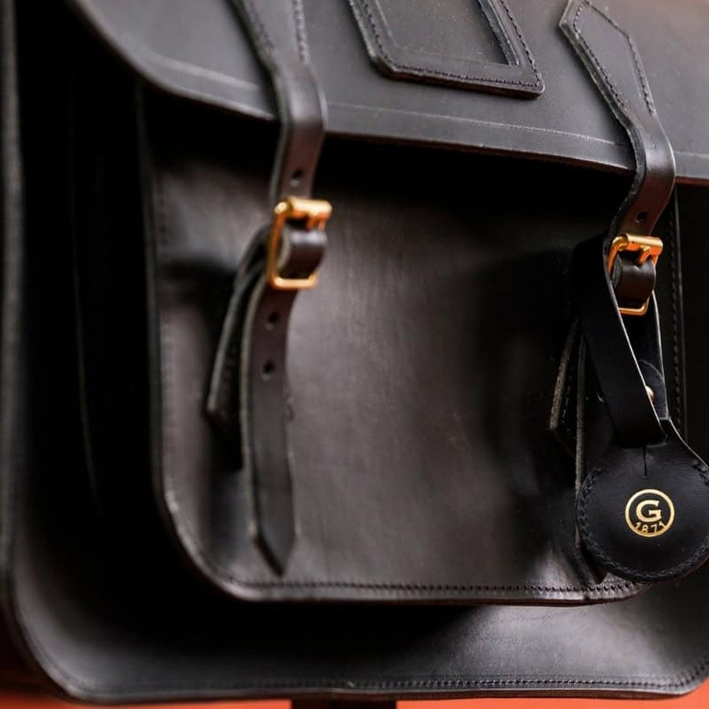 Leather Satchel - Ebony Black