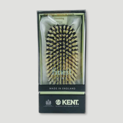 Ebony Military Hair Brush from Kent Brushes - British Made Hair Brushes
