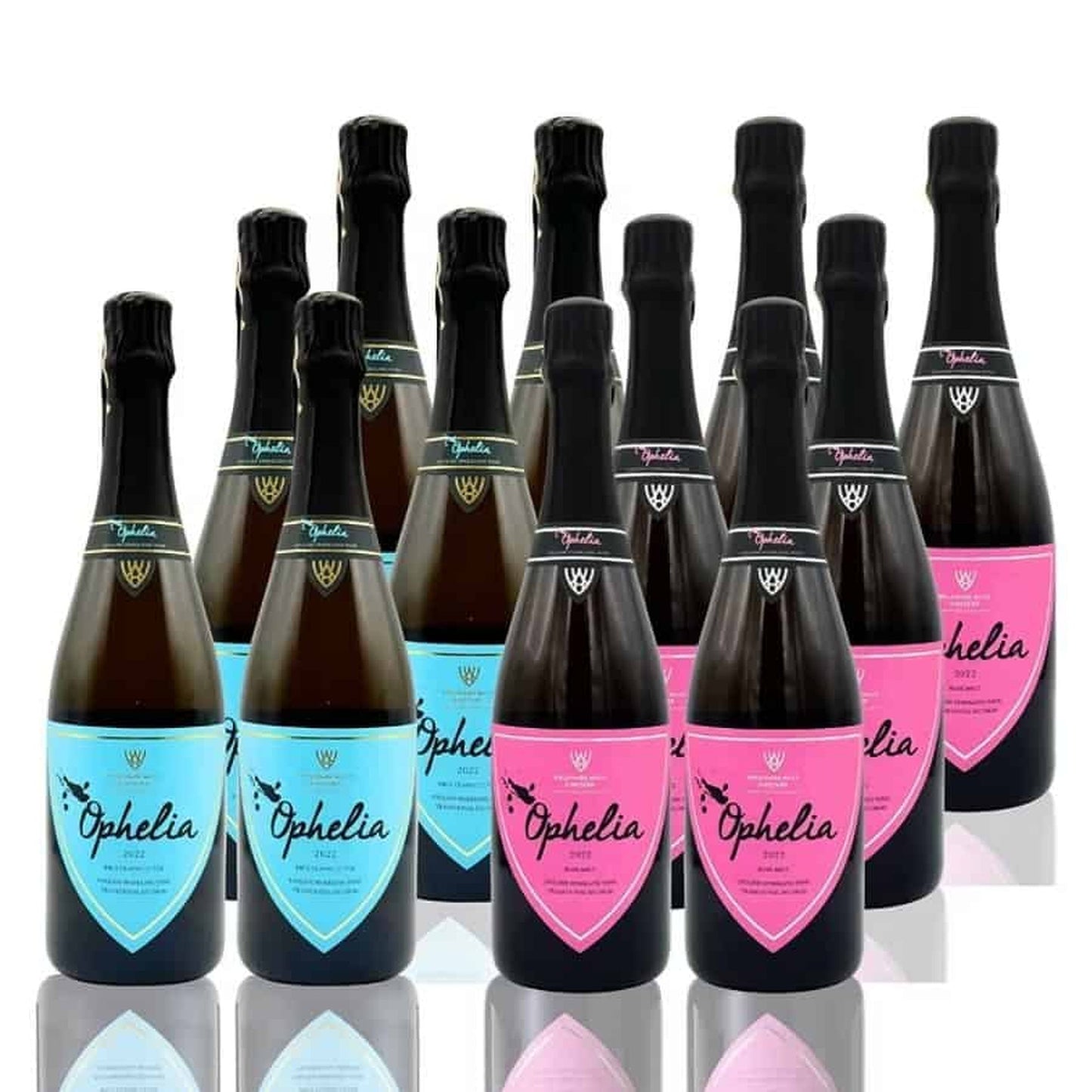 English Rosé & White Sparkling Wine 12 Bottle Case