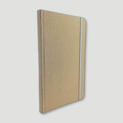 Fawn Woven Cloth Notebook from The Stamford Notebook Co - British Made Stationery
