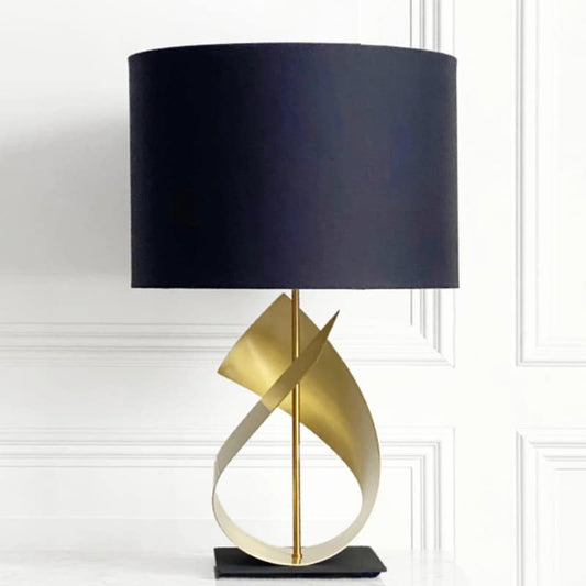 Flux Table Lamp in Brushed Brass