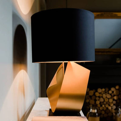 Flux Table Lamp in Gold