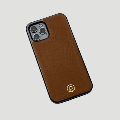 iPhone 16 Pro Max Leather Case - Chestnut Brown