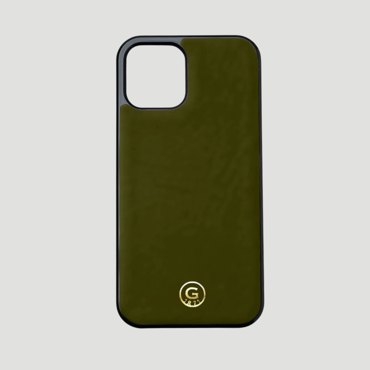 iPhone 16 Pro Max Leather Case - Olive Green