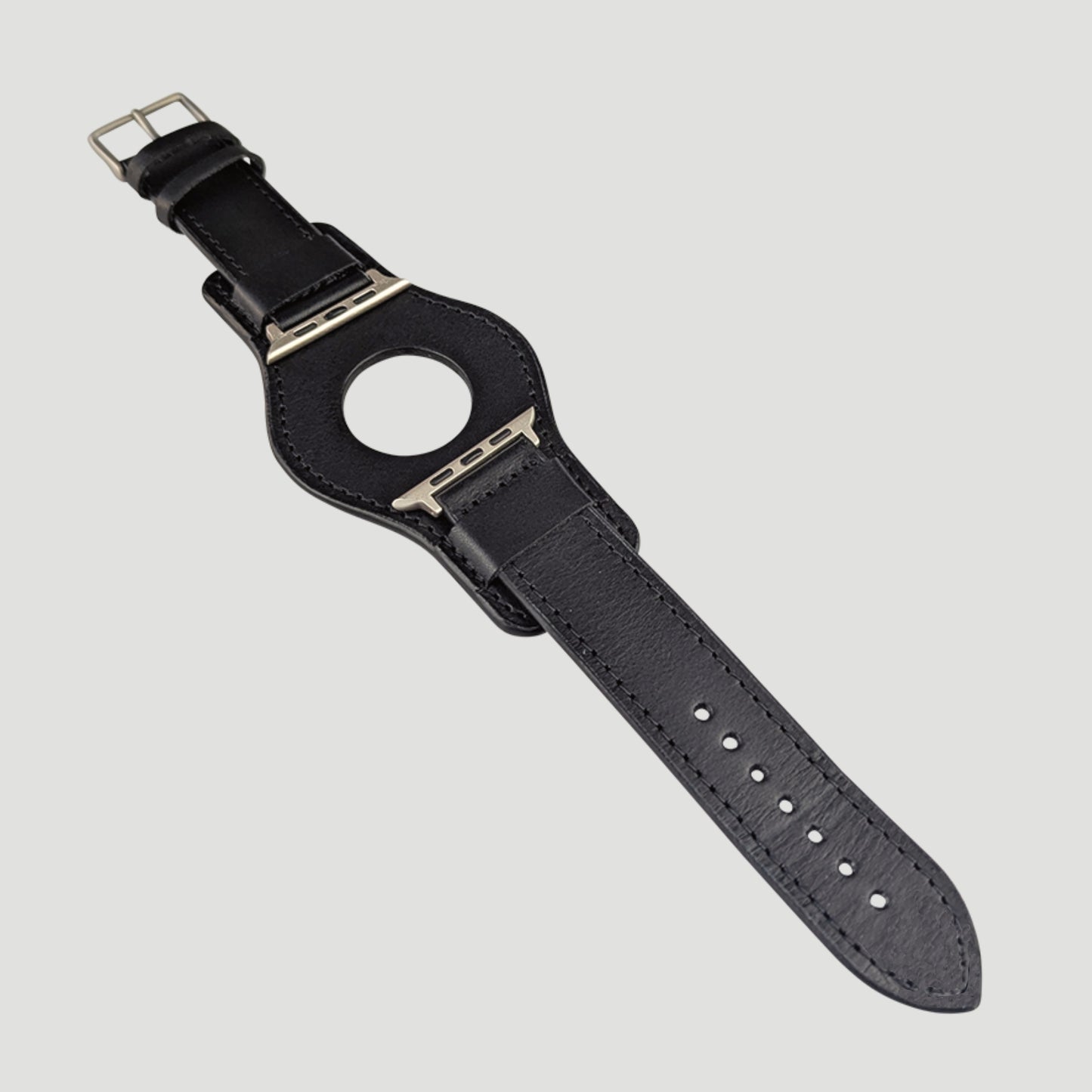 Apple Watch Ultra 2 Leather Strap - Ebony Black