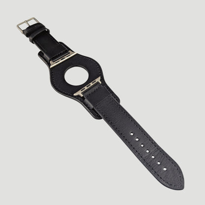 Apple Watch Ultra 2 Leather Strap - Ebony Black