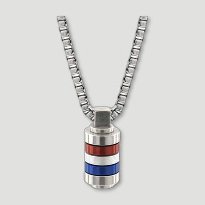 GB Mini Mixer Stainless Steel Necklace from Bailey of Sheffield - British Made Men'S Jewellery