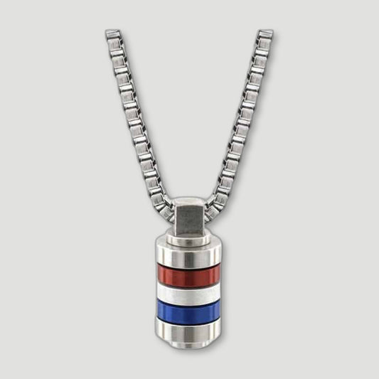 GB Mini Mixer Stainless Steel Necklace from Bailey of Sheffield - British Made Men'S Jewellery