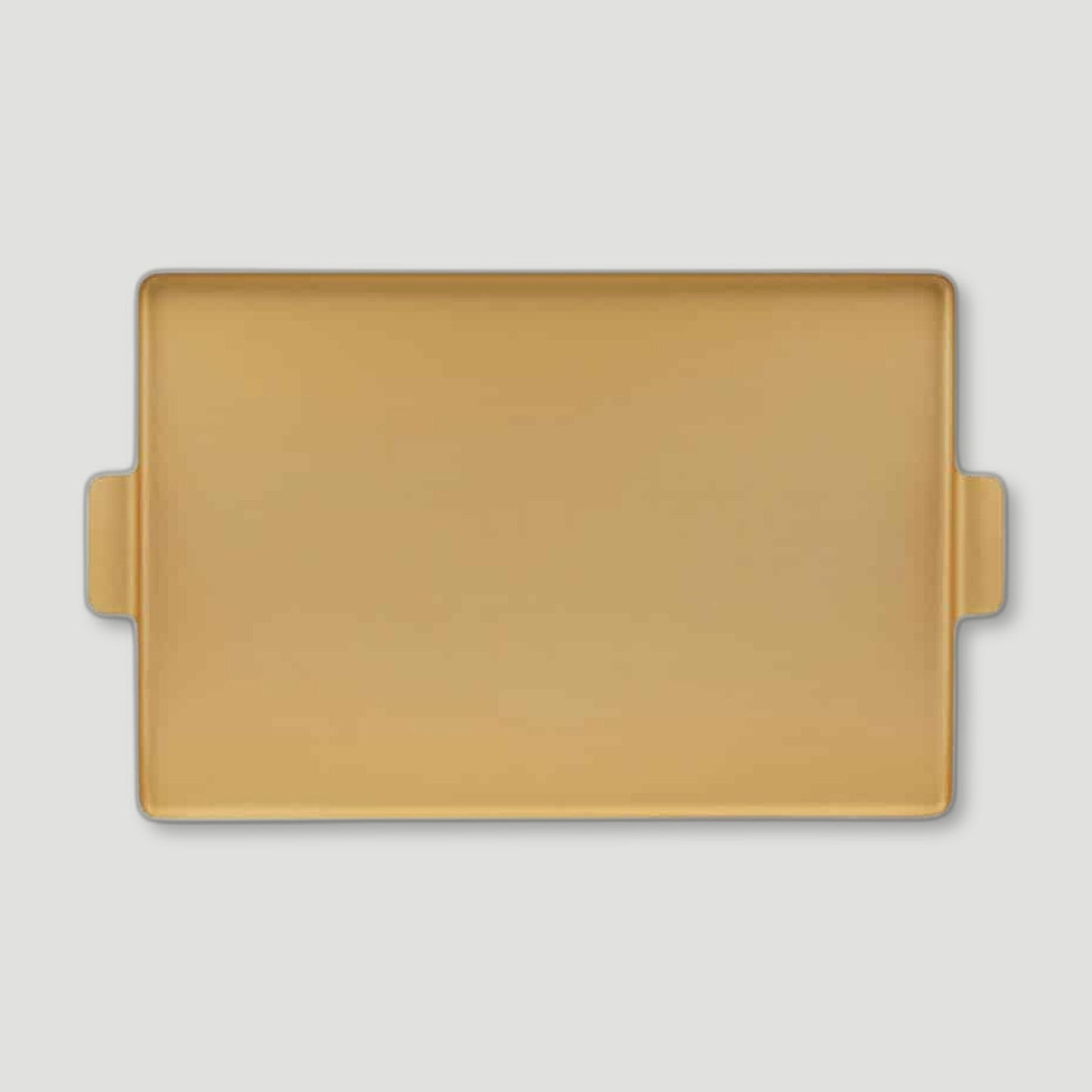 Top view of Gold Aluminium Serving Tray from Kaymet - British Made Serving Trays