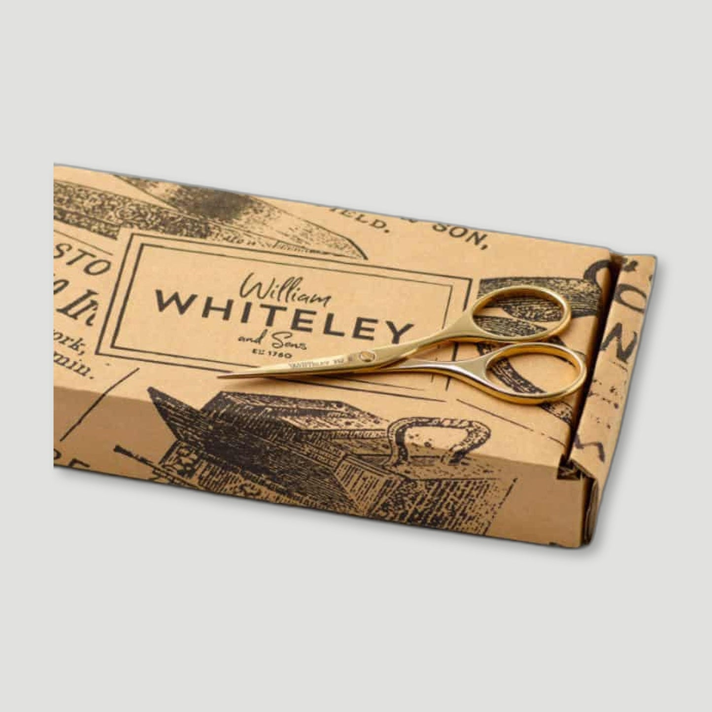 Gold Plated Embroidery Scissors from William Whiteley & Sons - British Made Scissors