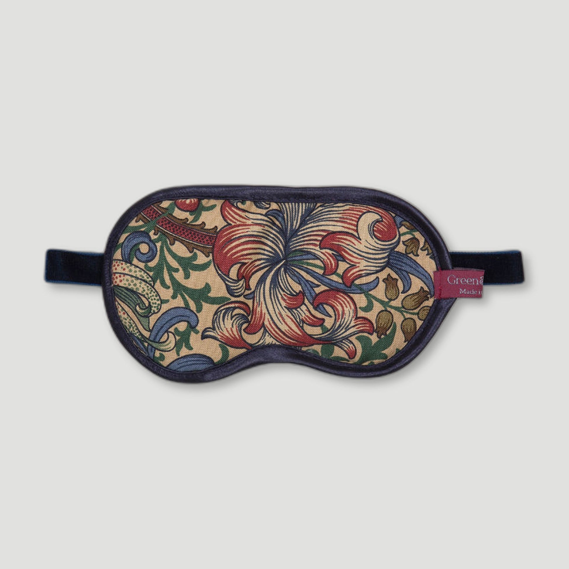 Front view of Golden Lily Eye Mask from Green&Heath - British Made Homeware