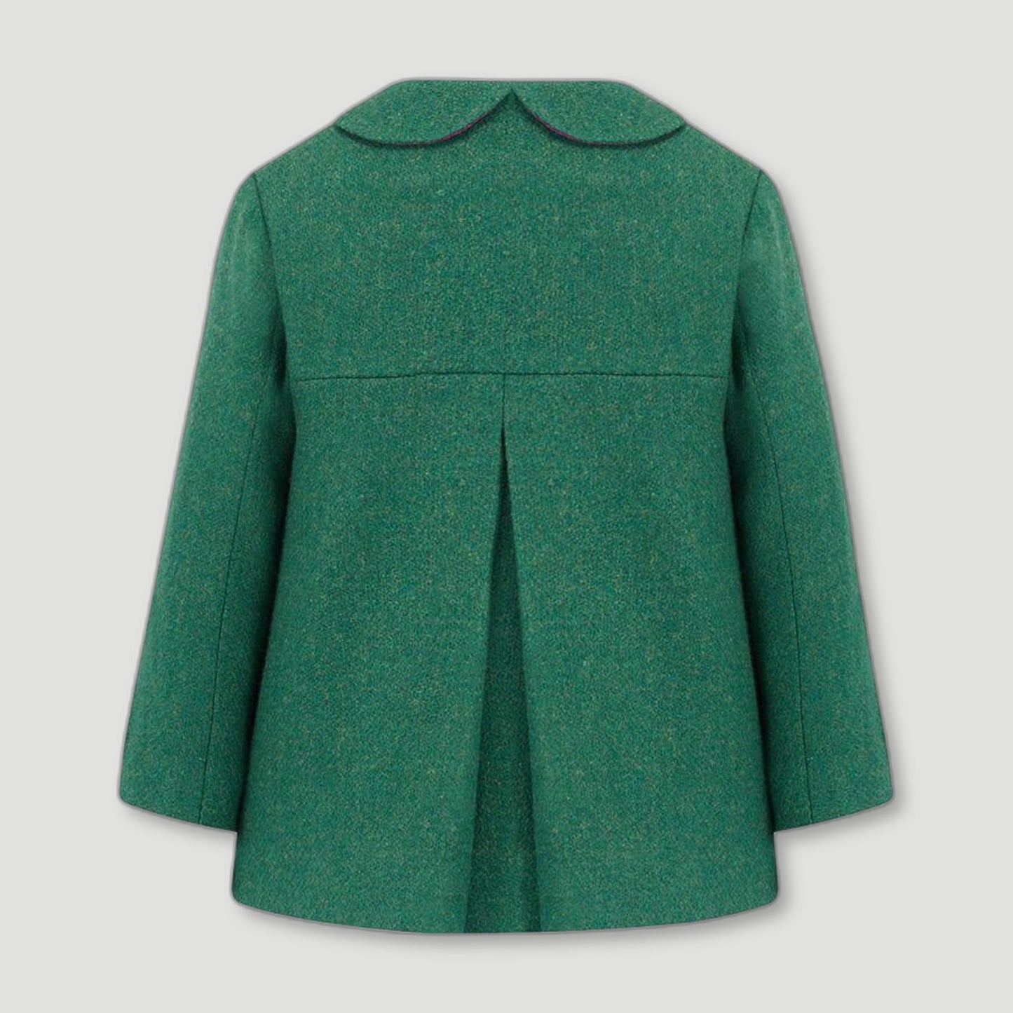 Green Fitzrovia Girls Pea Coat from Brittanical London - British Made Children's Coats