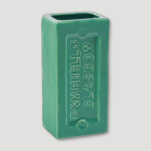 Green Glasgow Brick Vase