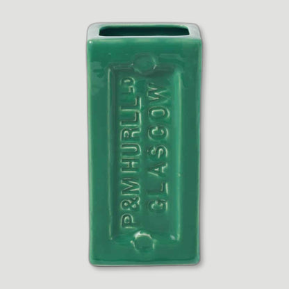 Green Glasgow Brick Vase