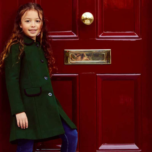 Green Kensington Girls Coat