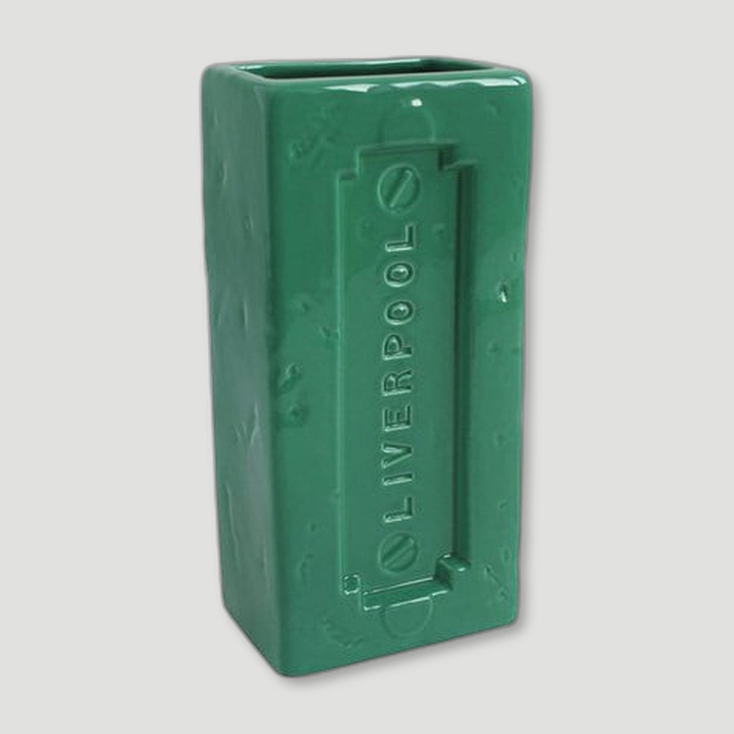 Green Liverpool Brick Vase