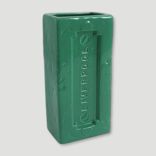 Green Liverpool Brick Vase