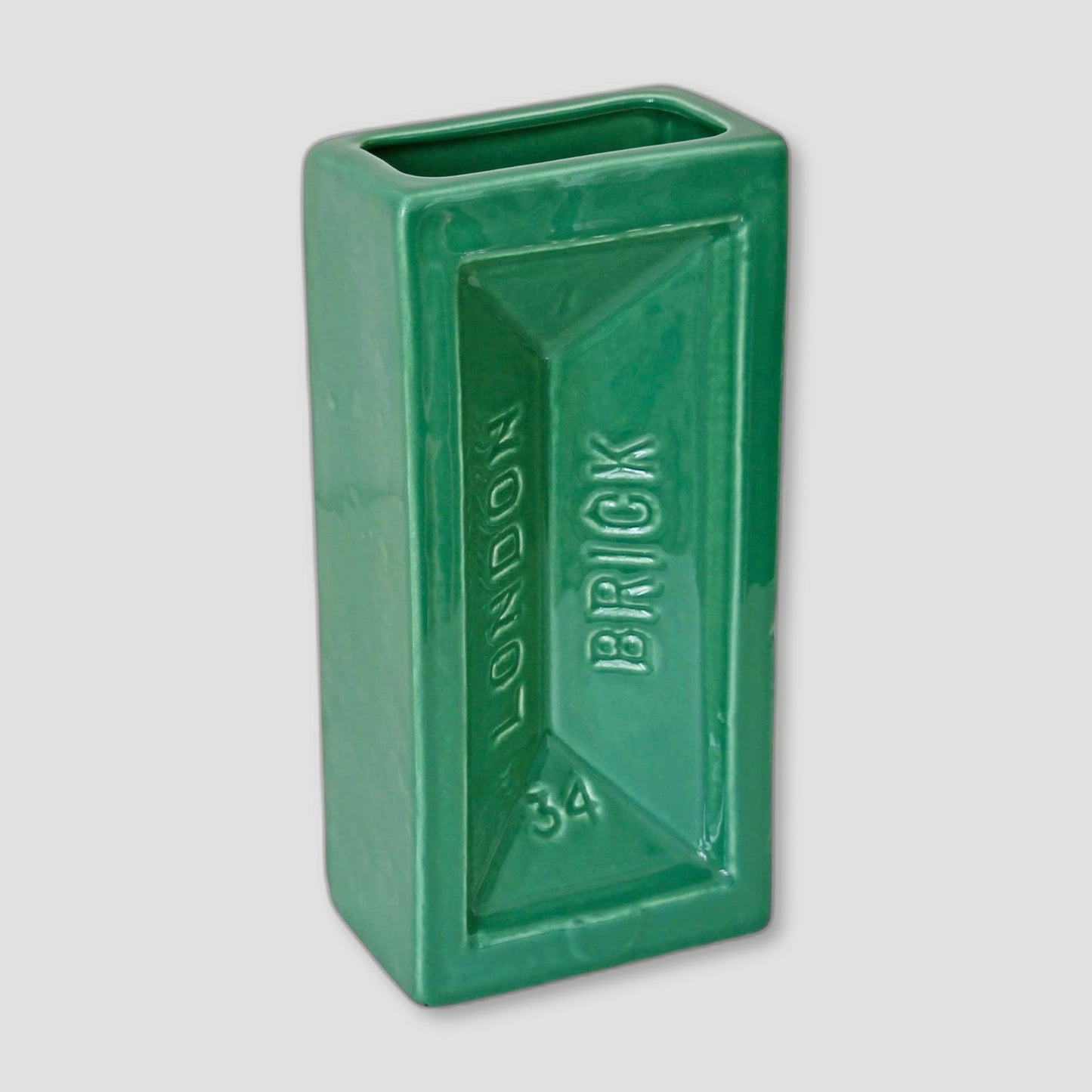 Green London Brick Vase