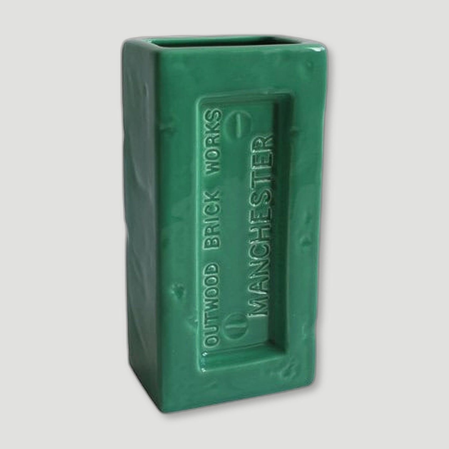Green Manchester Brick Vase