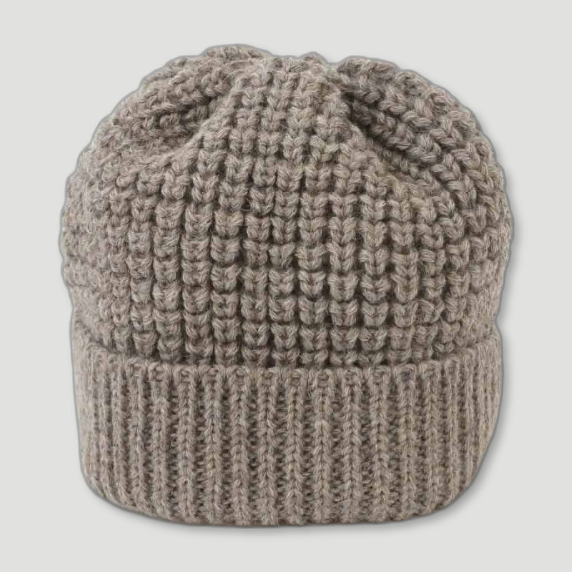 Grey Beanie from Izzy Lane - British Made Wool Clothing