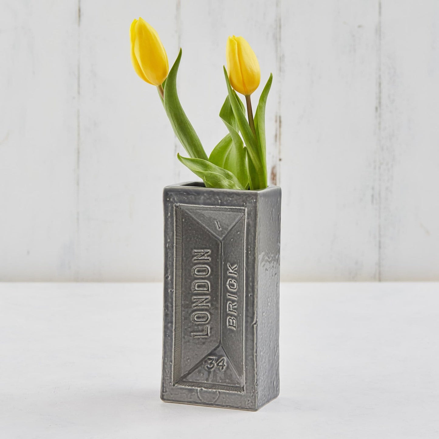 Grey London Brick Vase