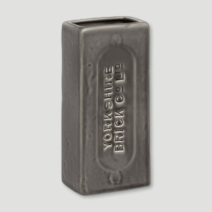 Grey Yorkshire Brick Vase from Stolen Form - British Made Vases & Homeware