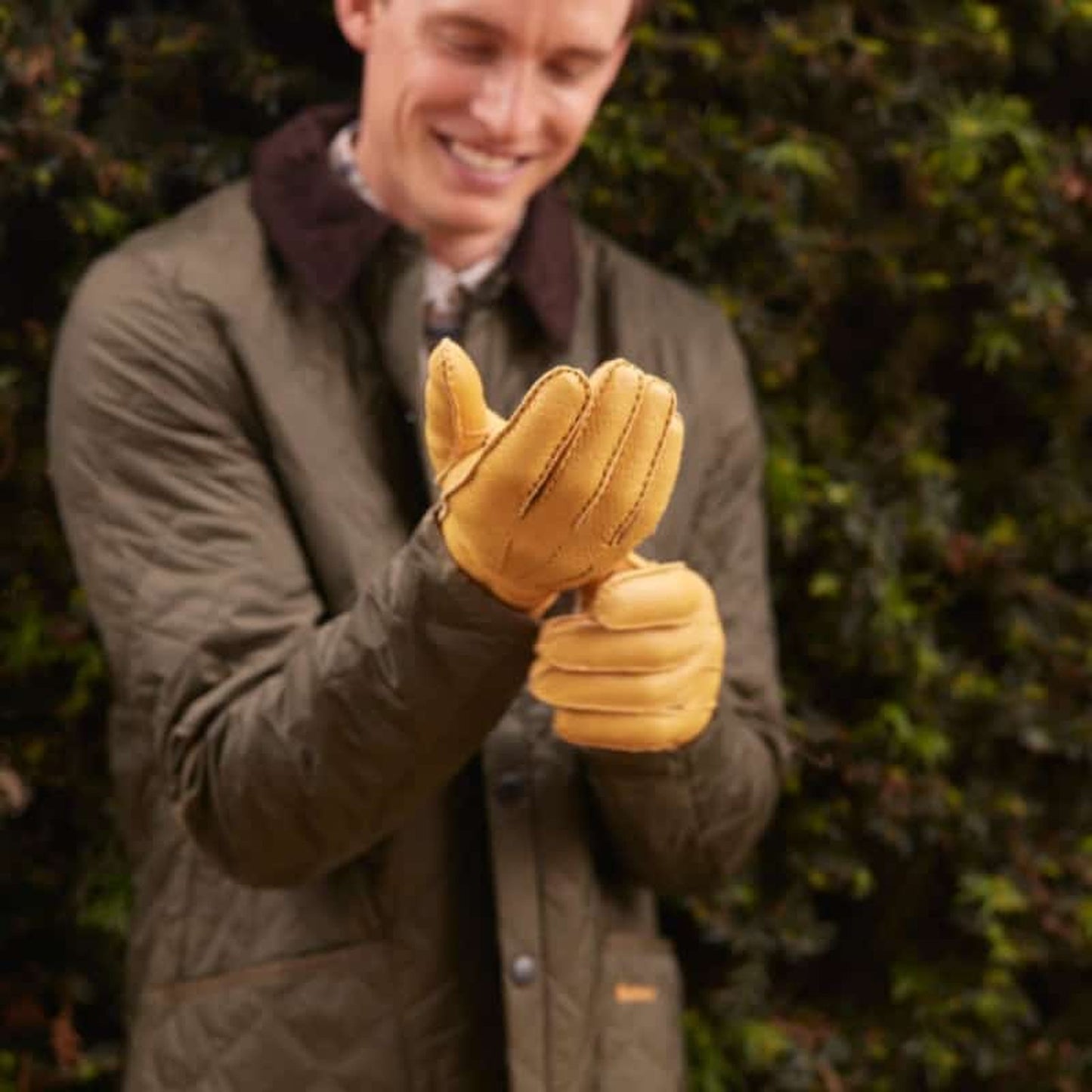 Hampton Cork Peccary Leather Gloves