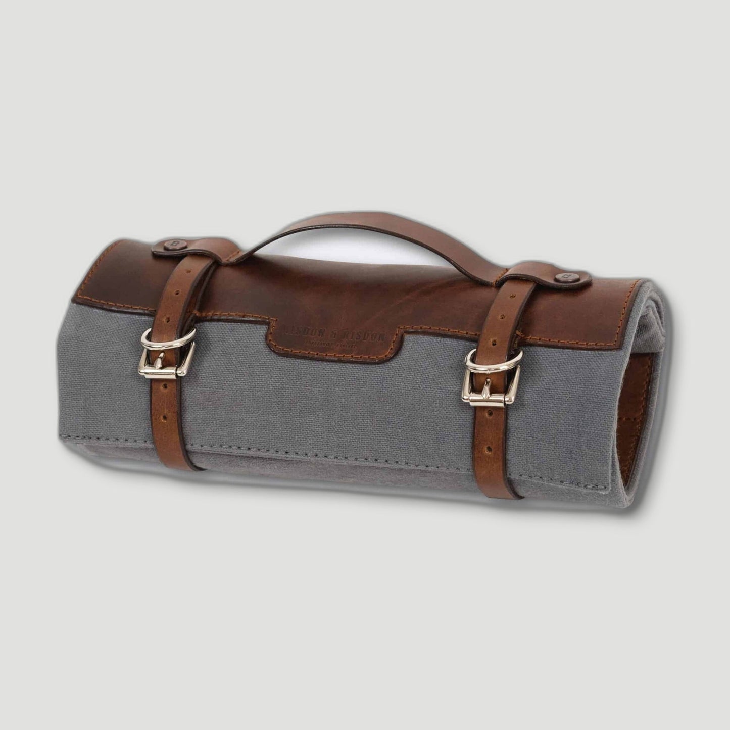 Heritage Grey Canvas & Leather Artists Roll from Risdon & Risdon - British Made Aprons