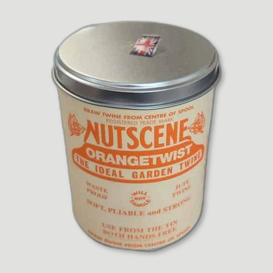 Iconic Tin of Orange Twine from Nutscene - British Made Garden Twine