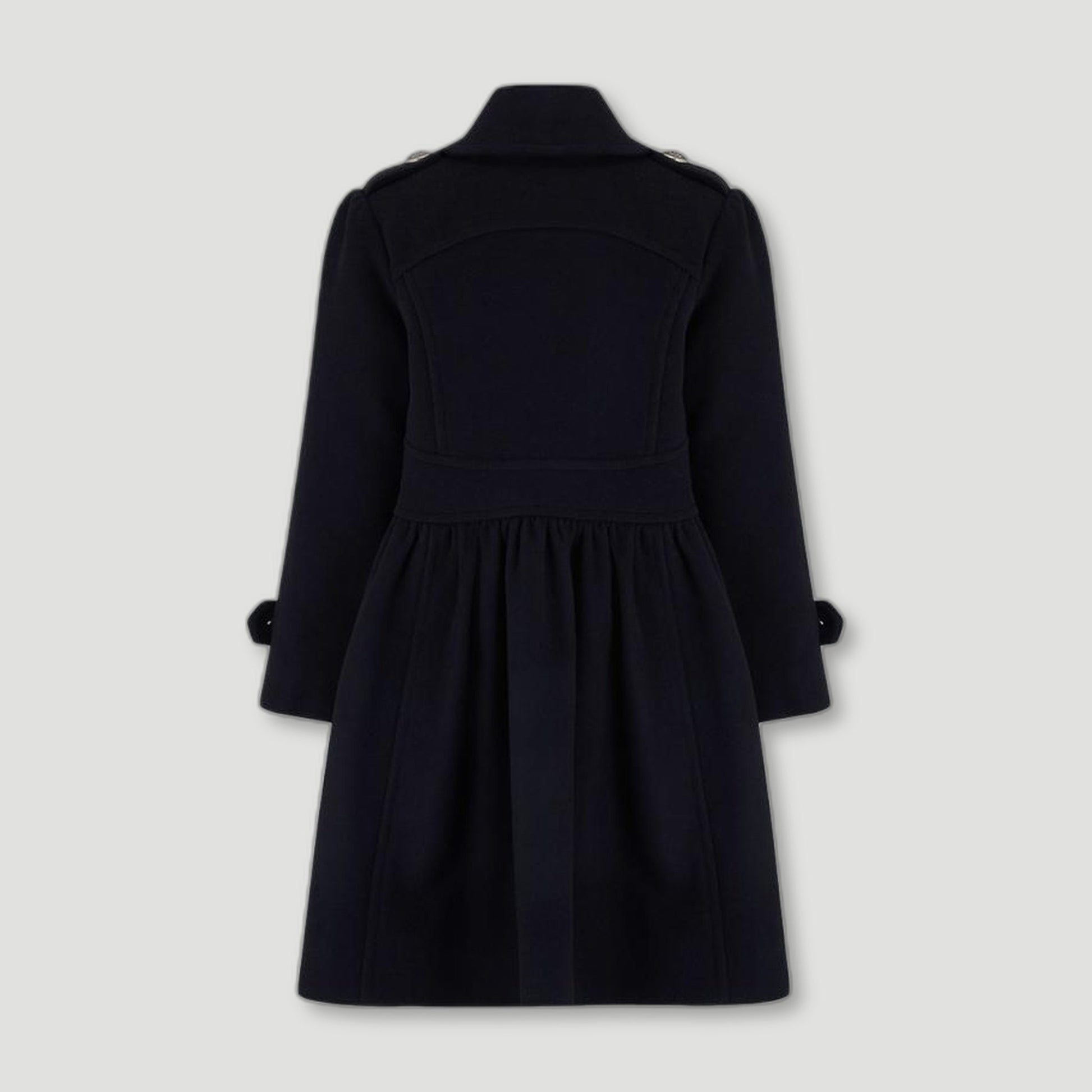 Ink Blue Westminster Cashmere Girls Dress Coat from Brittanical London - British Made Children's Coats