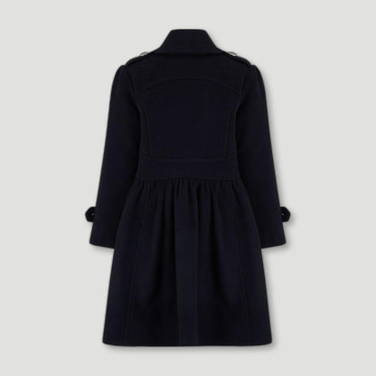 Ink Blue Westminster Cashmere Girls Dress Coat from Brittanical London - British Made Children's Coats