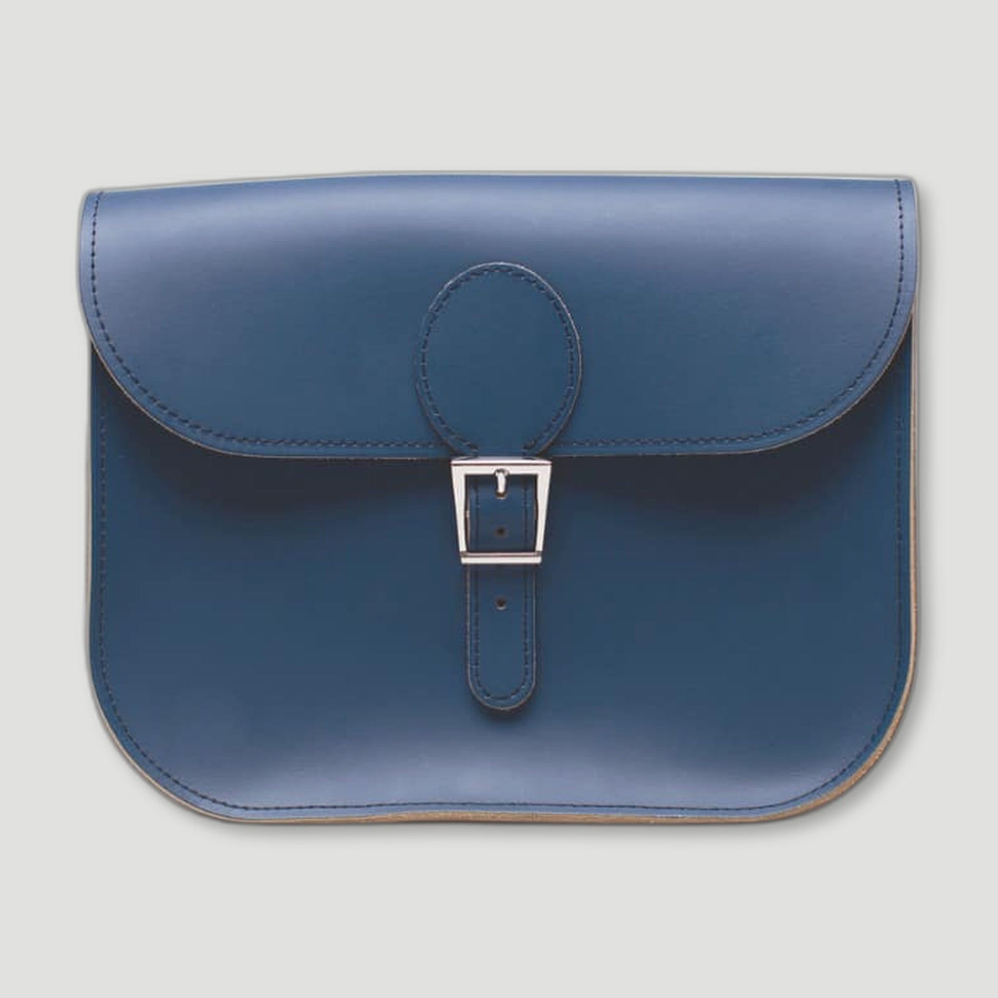 Insignia Blue Full Pint Satchel from Brit Stitch - British Made Leather Satchels