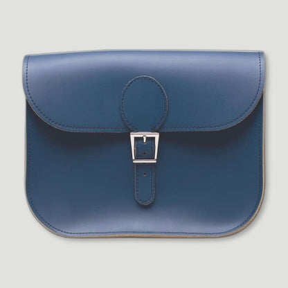 Insignia Blue Full Pint Satchel from Brit Stitch - British Made Leather Satchels