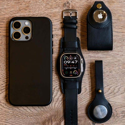 iPhone 16 Pro Max Leather Case - Olive Green