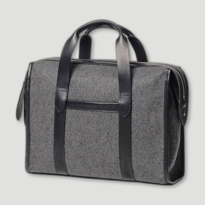 Isambard Briefcase - Grey from CHERCHBI - British Made Bags