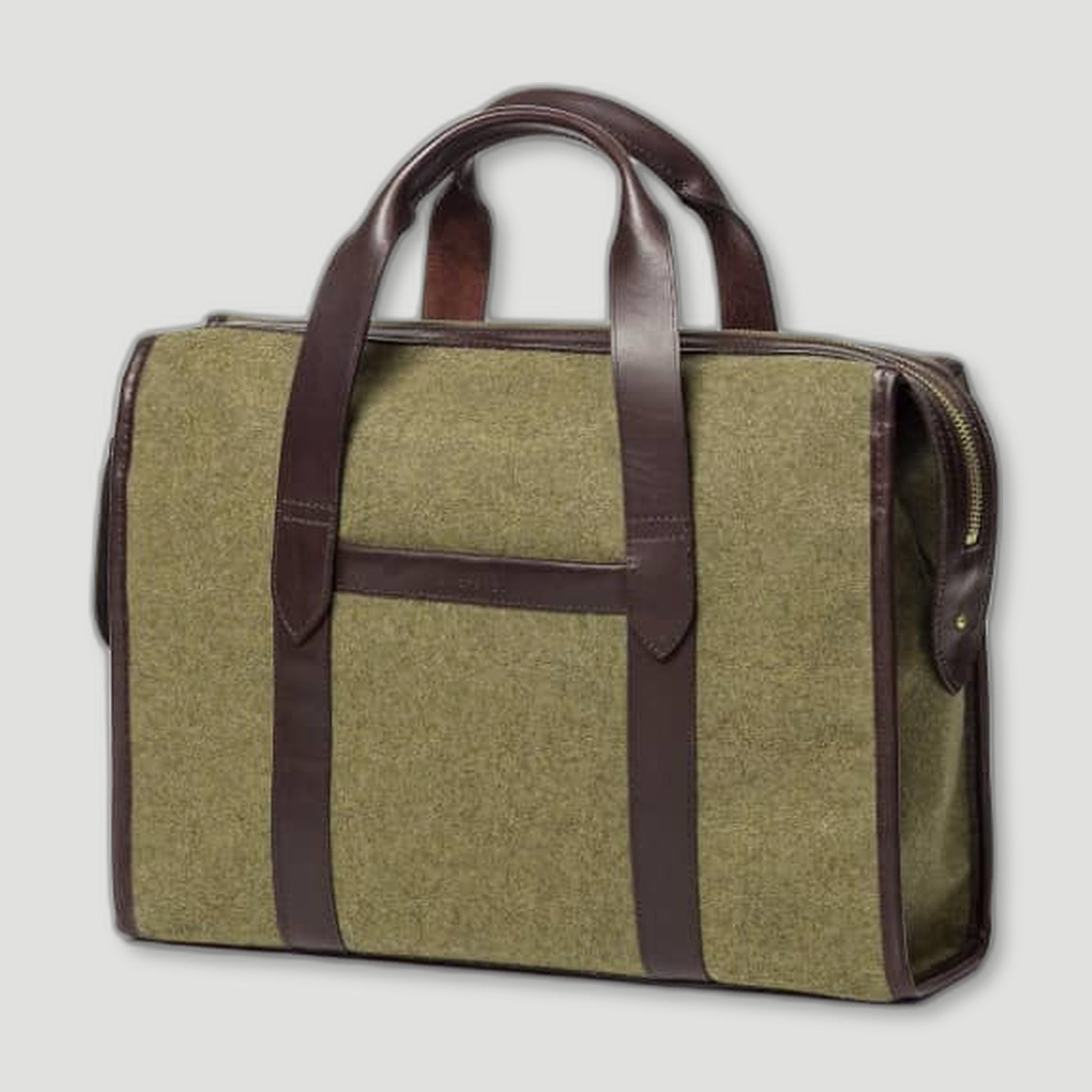 Isambard Briefcase - Khaki from CHERCHBI - British Made Bags